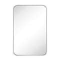 Aria Rounded Rectangle Bathroom Vanity Mirror, Vertically/Horizontal Hanging